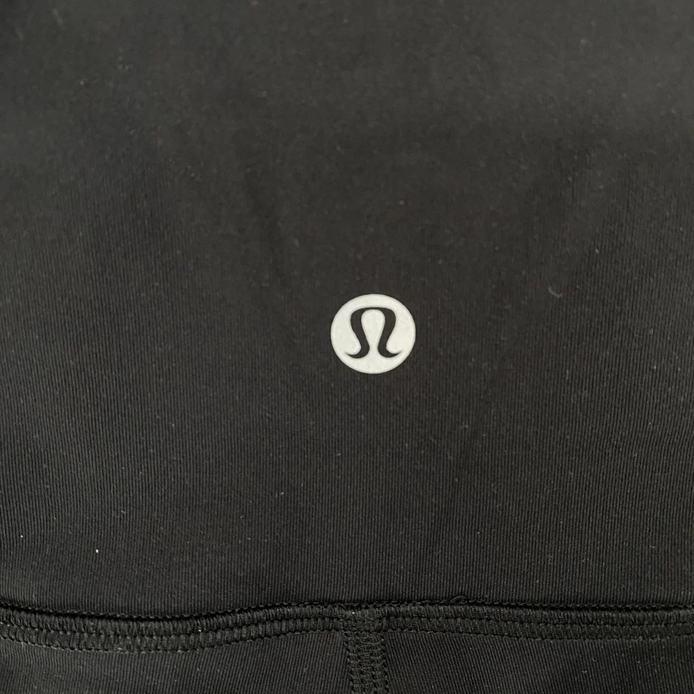 Lululemon Pace Rival Leggings Womens‎ 6 Black High Rise Crop 22 Pocket Running